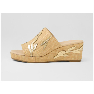 Montana Natural Gold Fabric Sandals