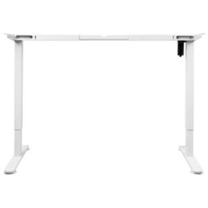 Motorised Standing Desk Frame White Single Motor