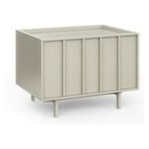 Moya 1 Drawer Oak Bedside Table Putty