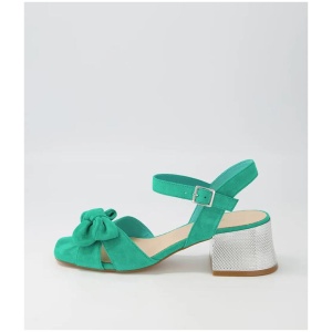 Nadeer Light Emerald Suede Sandals
