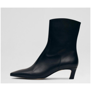 Nash Black Leather Ankle Boots