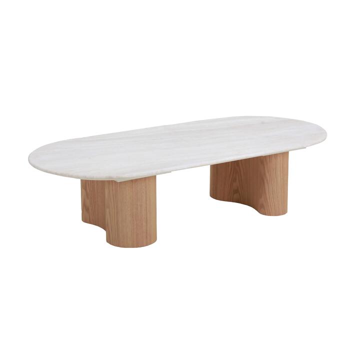 Nasim 1.5m Travertine Top Coffee Table - Natural by Interior Secrets - AfterPay Available