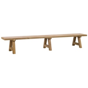 Navan 300cm Reclaimed Teak Bench, Raw
