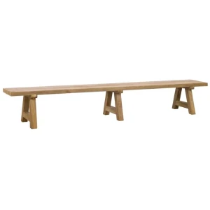 Navan 300cm Reclaimed Teak Bench, Raw