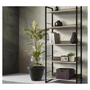 Naya 5 Tier Bookshelf Black