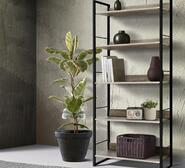 Naya 5 Tier Bookshelf Black