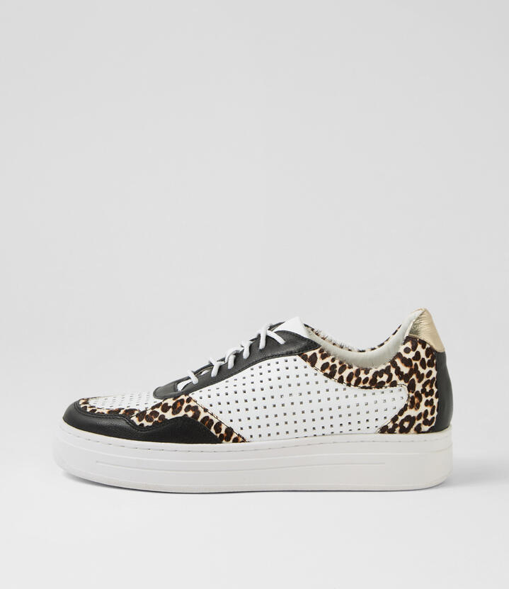 Neriss Black Light Leopard Multi Sneakers