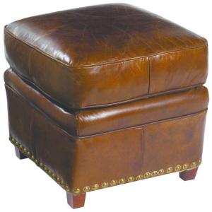 Newton Leather Ottoman