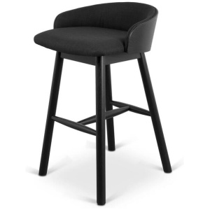 Nicholas 65cm Bar Stool - Full Black by Interior Secrets - AfterPay Available