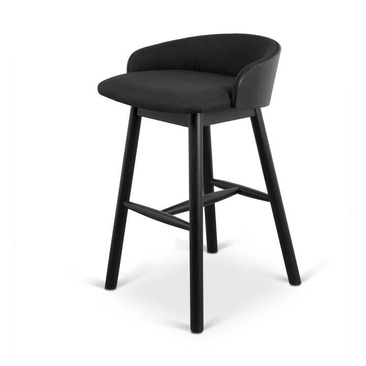 Nicholas 65cm Bar Stool - Full Black by Interior Secrets - AfterPay Available