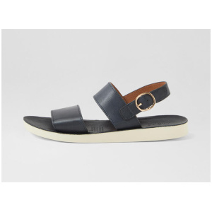 Nieda Navy White Leather Sandals