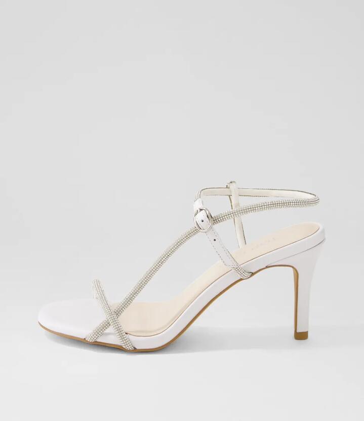 Nierah White Silver Multi Sandals