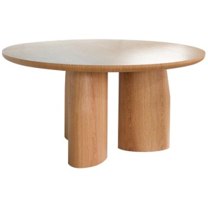Nobu 1.5m Round Dining Table - Natural by Interior Secrets - AfterPay Available