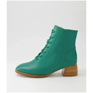 Nocal Emerald Leather Lace Up Boots