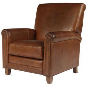 Norton Leather Recliner Chair, Vintage Whiskey