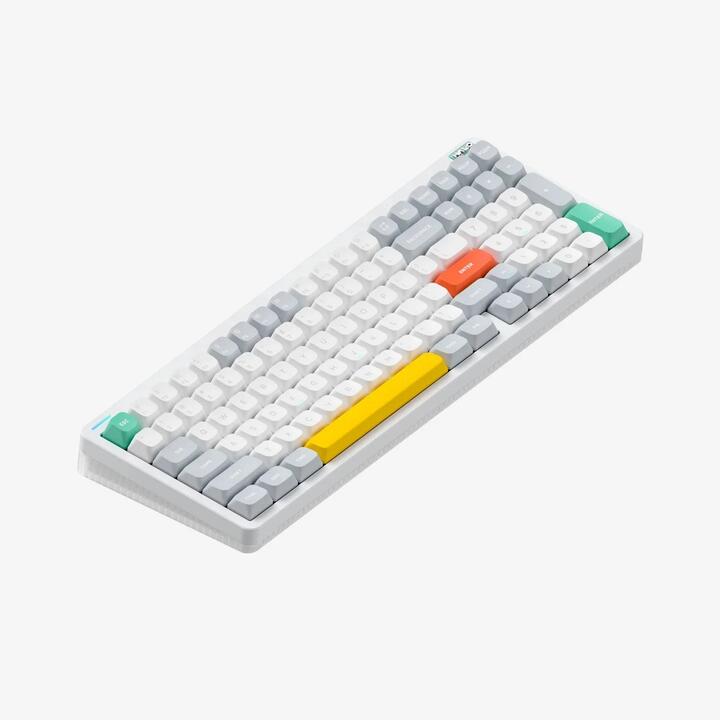 NuPhy Halo96 V2 QMK/VIA Wireless Mechanical Keyboard Ionic White Keyboard - Lemon Switch