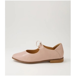 Oceany Xf Cafe Leather Flat Shoes