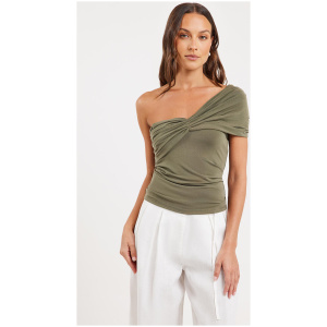 Ode Calo One Shoulder Tee Bancha