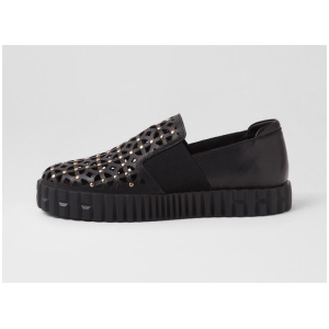 Oisey Black Leather Sneakers