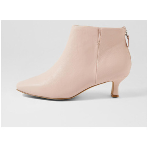 Oliviah Xw Nude Leather Ankle Boots