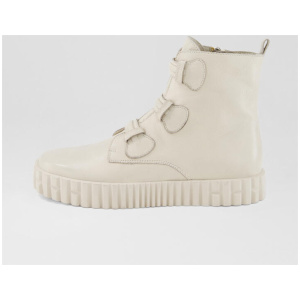 Olomo Vanilla Leather Ankle Boots