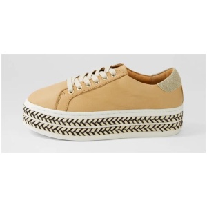 Oppose Camel Leather Sneakers