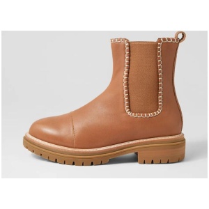 Orion Tan Leather Chelsea Boots