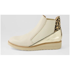 Osiel Vanilla Metallic Leopard Multi Chelsea Boots