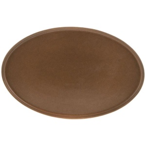Oval Platter Stoneware Straight Leather