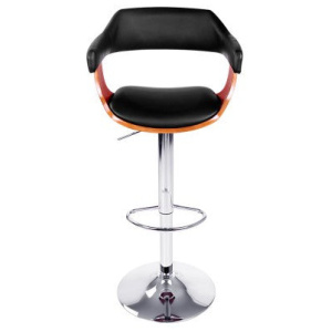 PU Leather Wooden Bar Stool