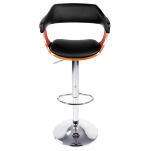 PU Leather Wooden Bar Stool