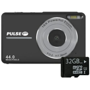 PULSE Digital Camera 44mp 16x Digital - Black