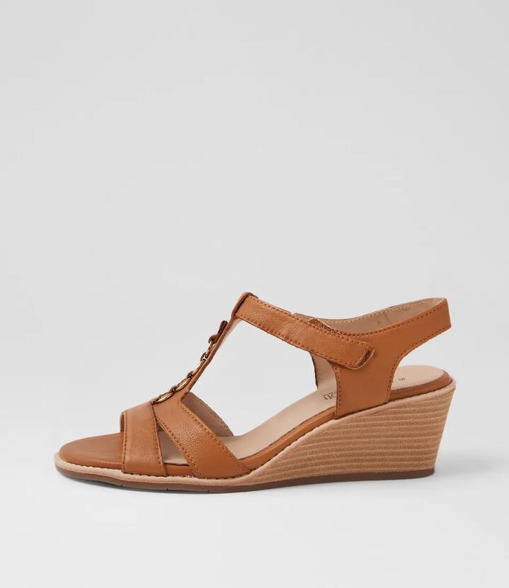 Paisleys New Tan Leather Sandals