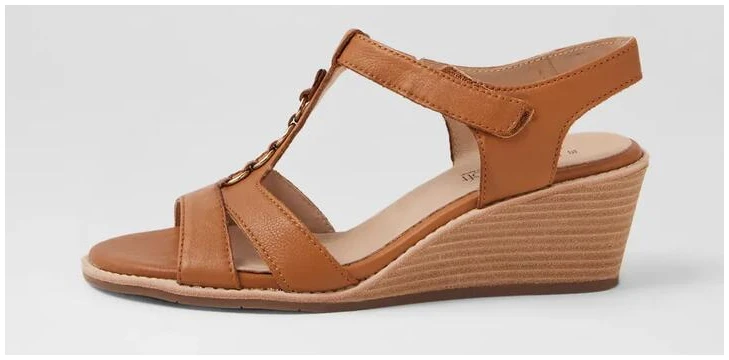 Paisleys New Tan Leather Sandals