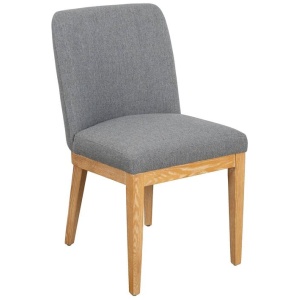 Palma Fabric Dining Chair, Mid Grey