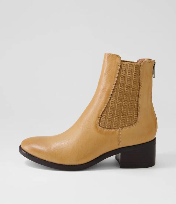 Paola Dj Tan Leather Elastic Tan