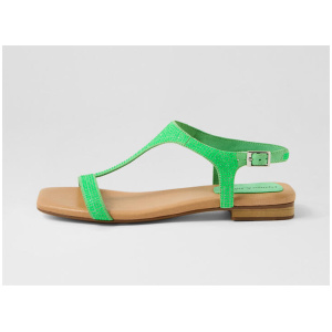 Parah Lime Suede Sandals