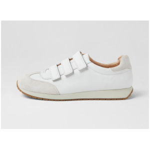 Pelia White Suede Sneakers