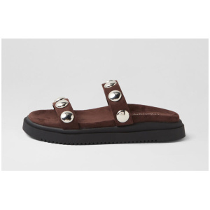 Persona Chocolate Microsuede Slides