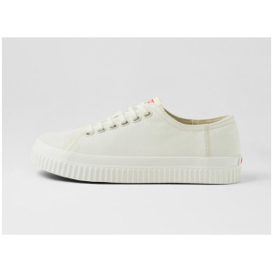 Peu Roda White Natural Fabric Sneakers