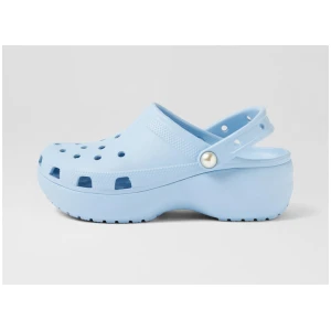 Platform Pearl Clog Blue Calcite Croslite Flat Shoes