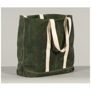 Portofino Beach Bag - Cotton, Green - Canningvale