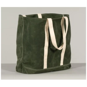 Portofino Beach Bag - Cotton, Green - Canningvale