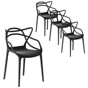 Pp Outdoor Dining Chairs X4 Portable Stackable Chair Patio Furniture