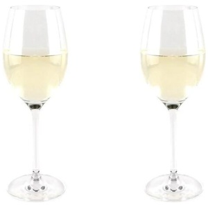 Premium Wine Glass Set of 2 Size 410ml in White by Cellar
