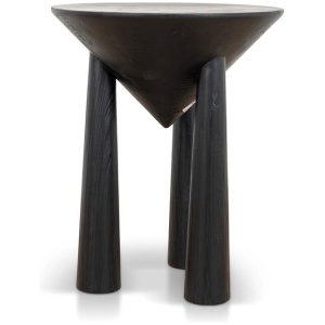 Prestige 45cm Round Side Table - Full Black by Interior Secrets - AfterPay Available