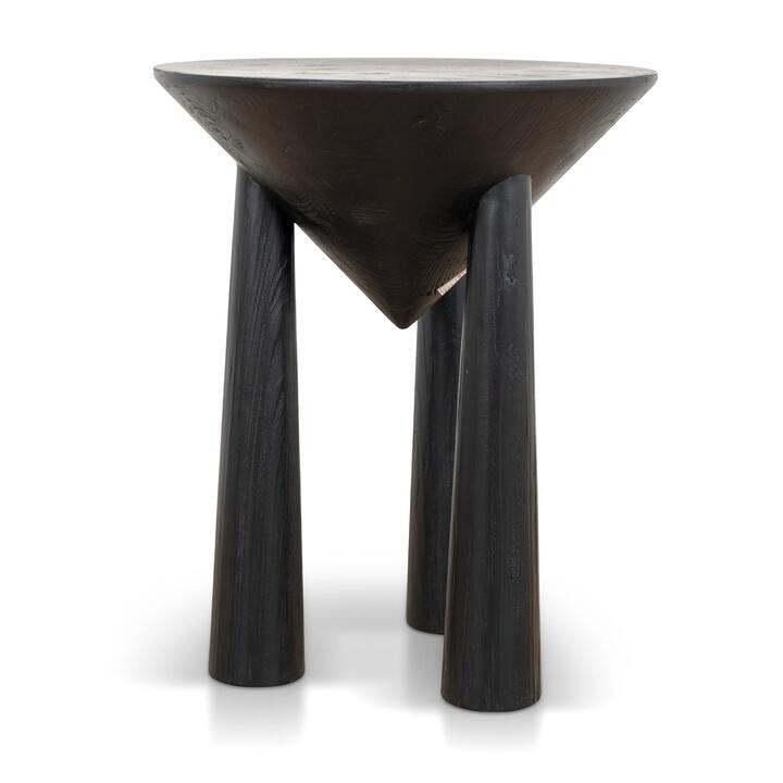 Prestige 45cm Round Side Table - Full Black by Interior Secrets - AfterPay Available