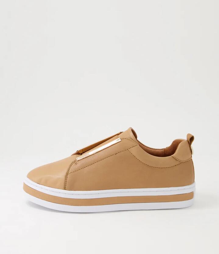 Prime Camel Leather Sneakers