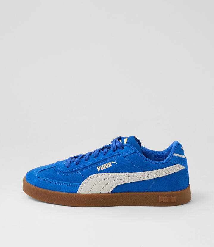 Puma Club 2 Era Suede W Mountain Blue White Suede Sneakers