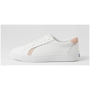 Pursuit White Blush Leather Sneakers